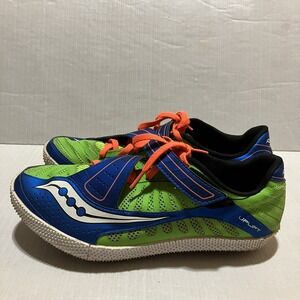 Saucony Uplift HJ Flexfilm Track Shoes Unisex Slime/Blue/Orange Size 10 20191-1